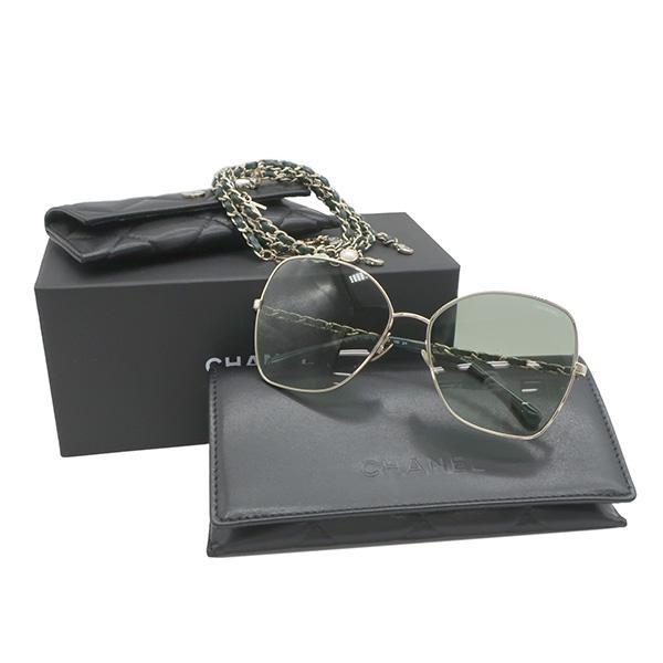CHANEL シャネル サングラス バタフライ 59□16 グリーン CHANEL シャネル サングラス バタフライ 59□16 グリーン