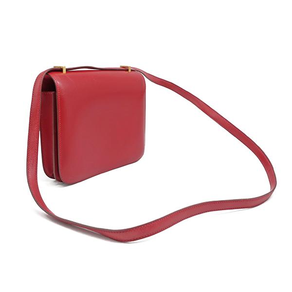 HERMES エルメス ショルダーバッグ コンスタンス ミニ レッド ボックス 