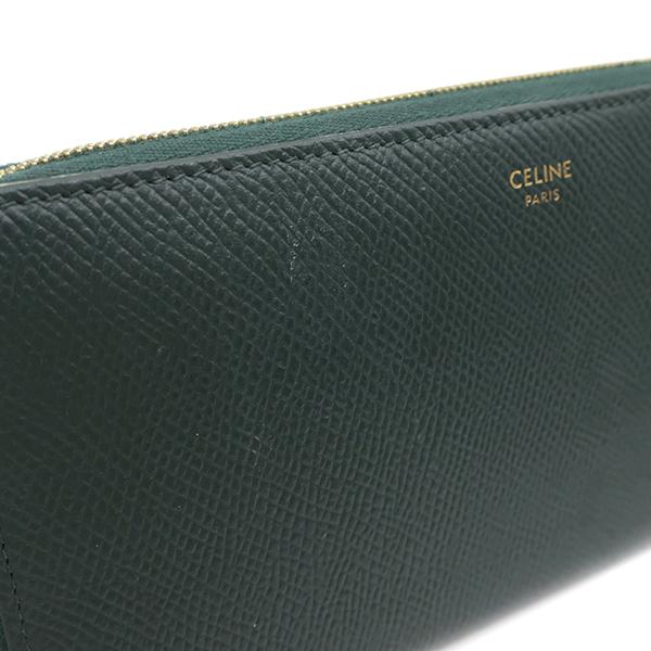 CELINE（セリーヌ） 長財布 ラージ ジップドウォレット グリーン