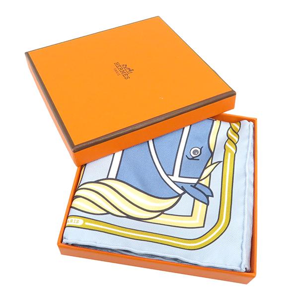 HERMES（エルメス） スカーフ カレ20 ナノ CARRE ブルーシエル
