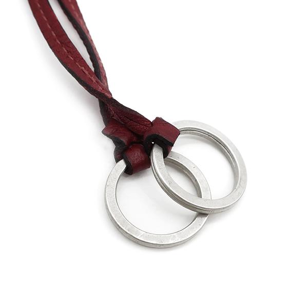 HERMES エルメス ネックレス クロシェット レッド トリヨンクレマンス 