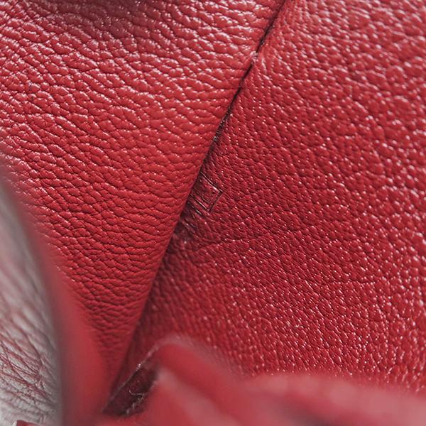 HERMES エルメス ネックレス クロシェット レッド トリヨンクレマンス 
