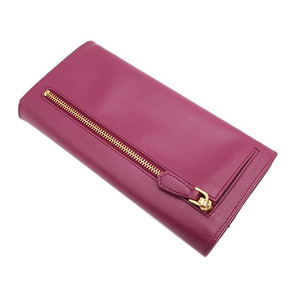 SAFFIANO（PRADA） プラダ 長財布 サフィアーノ フラップ パープル