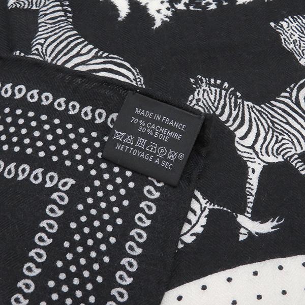 HERMES エルメス スカーフ カレ55 CARRE ブラック×ホワイト HERMES エルメス スカーフ カレ55 CARRE ブラック×ホワイト
