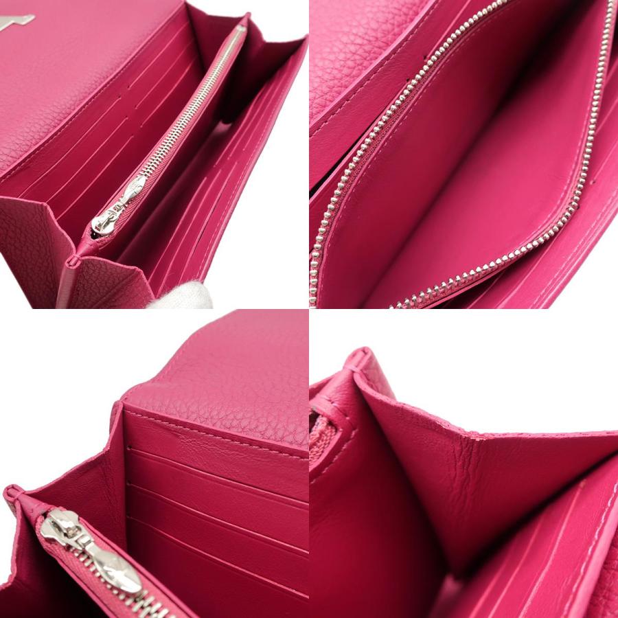 ルイヴィトン 長財布 ポルトフォイユ カプシーヌ グロゼイユ M64104 