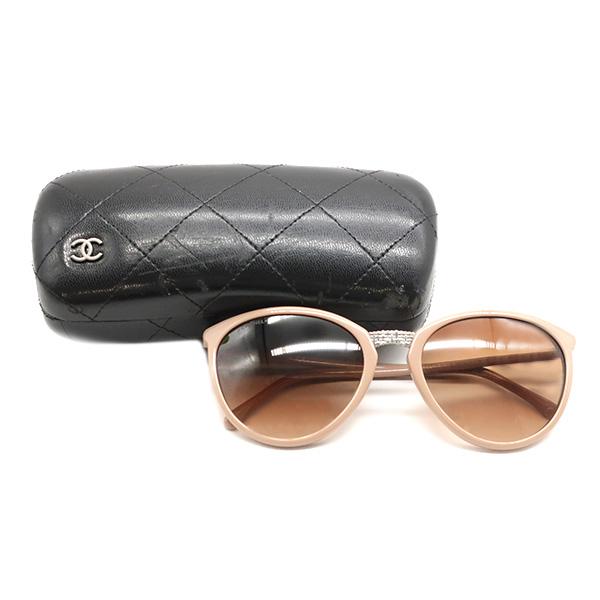 CHANEL（シャネル） サングラス キャットアイ 56□19 ピンクベージュ
