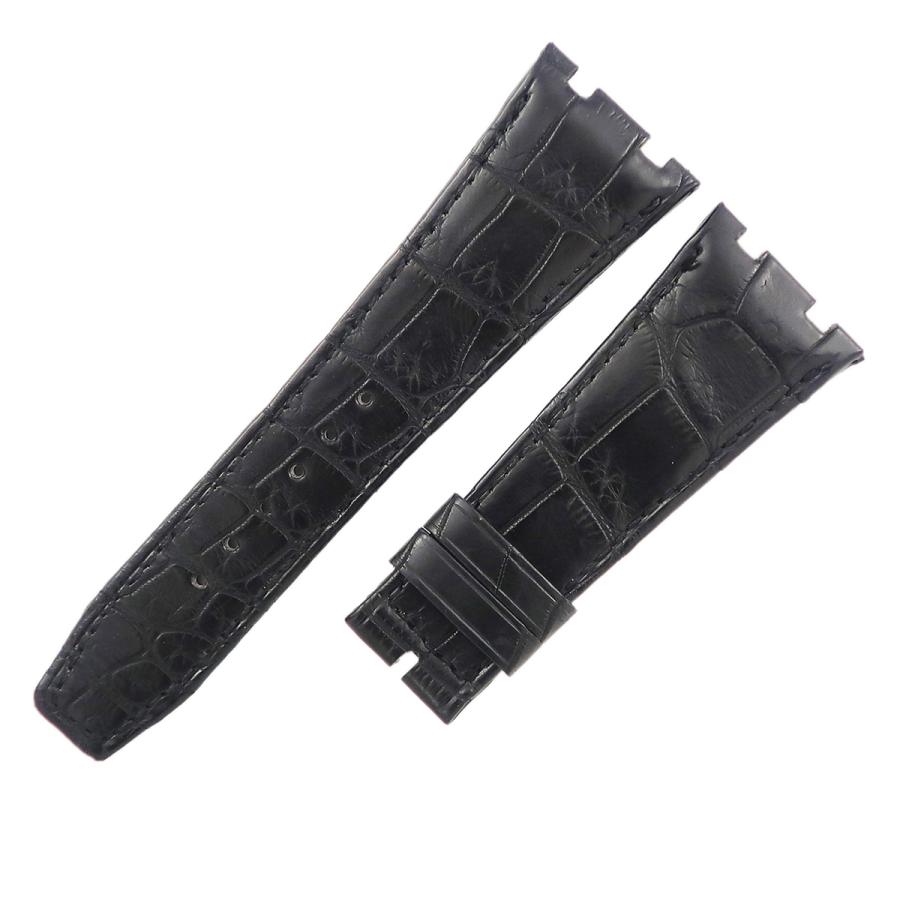 【未開封品】Audemars Piguet ブラックレザー 時計バンド AUDEMARS PIGUET（オーデマピゲ） オーダー品 ロイヤルオーク用 クロコ