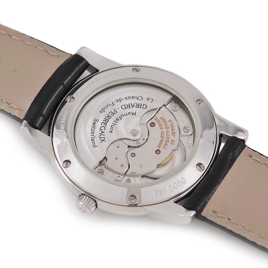 ジラールペルゴ 9050 自動巻 白文字盤 メンズ腕時計