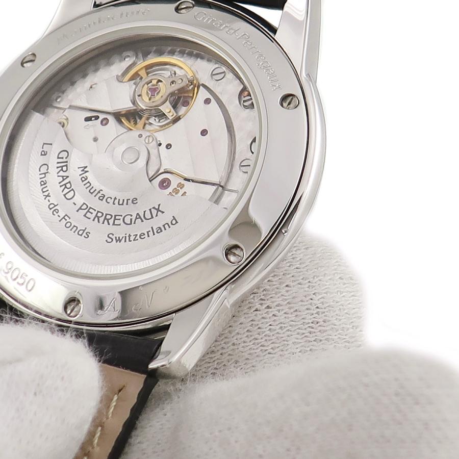 ジラールペルゴ 9050 自動巻 白文字盤 メンズ腕時計