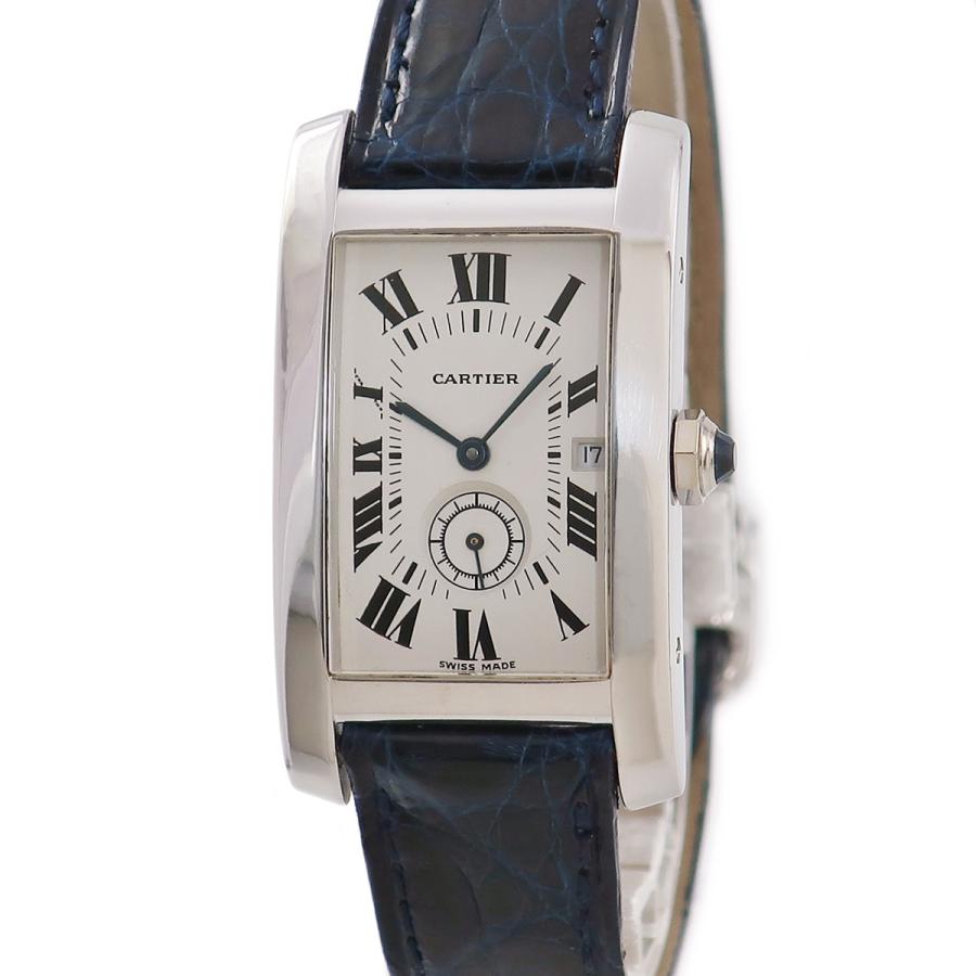 TANK（Cartier） 【3年保証】 カルティエ タンクアメリカン MM K18WG