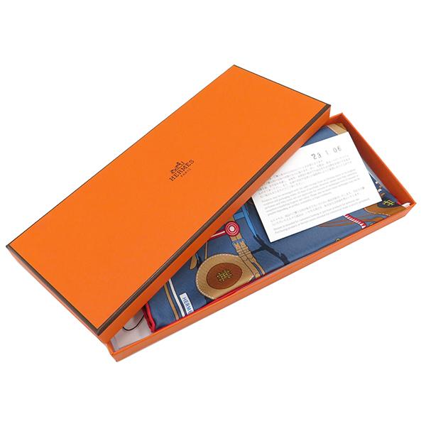 HERMES（エルメス） スカーフ カレ45 CARRE ガヴロッシュ ブルー