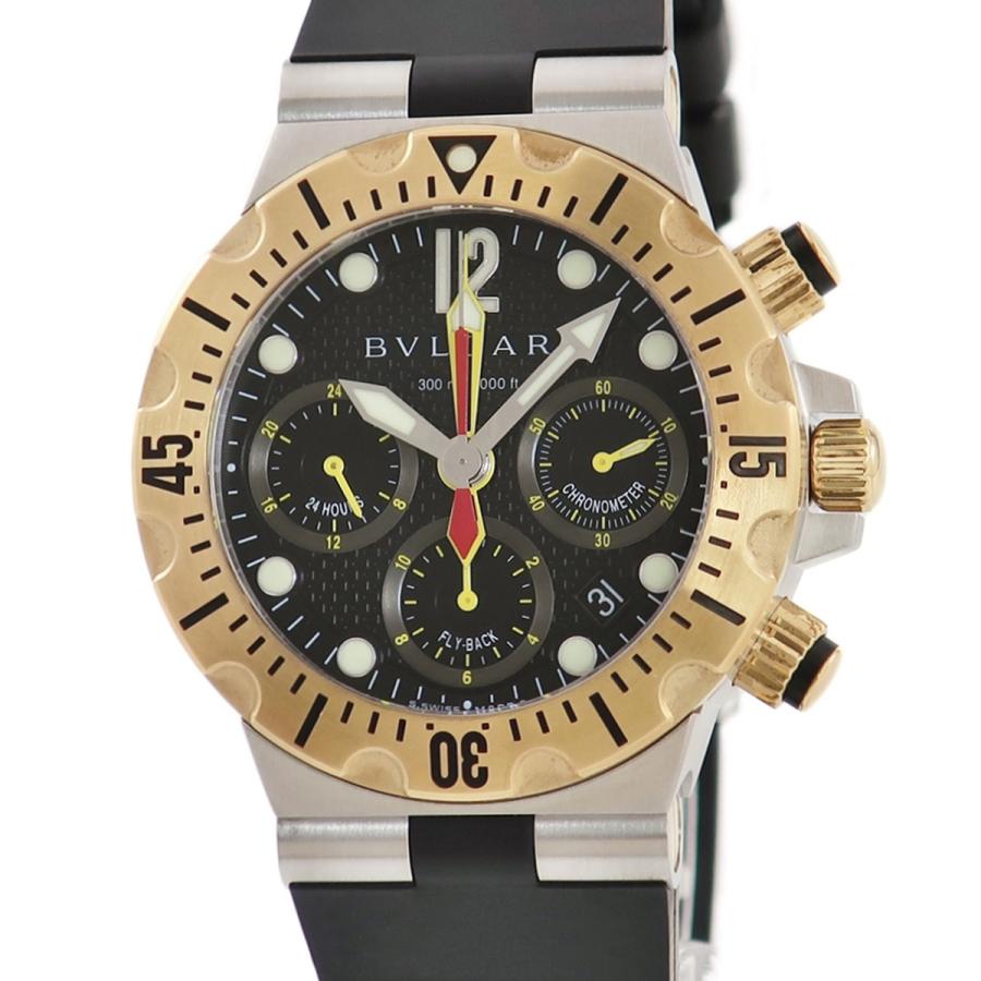 BVLGARI ディアゴノ スクーバ オートマチック クロノ SC40SGVD ディアゴノ 【3年保証】 ブルガリ スクーバ 40mm フライバッククロノ