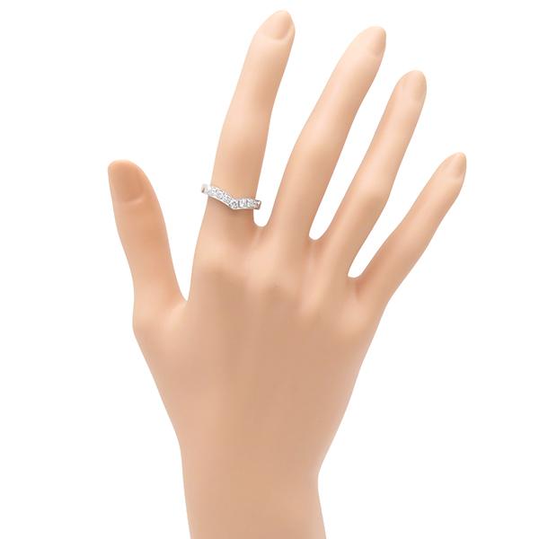 TIFFANY&Co. ティファニー リング 指輪 Vバンドリング プラチナ  