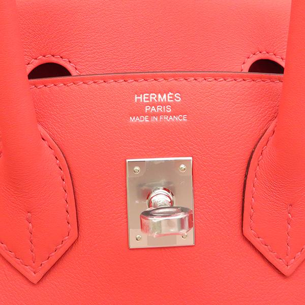 Birkin エルメス ハンドバッグ バーキン25 ローズテキサス ヴォー 
