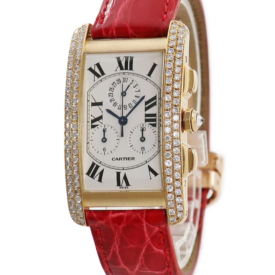 TANK（Cartier） 【3年保証】 カルティエ タンクアメリカン クロノリ