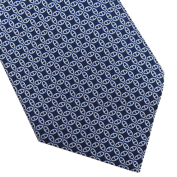 HERMES エルメス ネクタイ フラワーチェーン FLOWER CHAINS 9cm