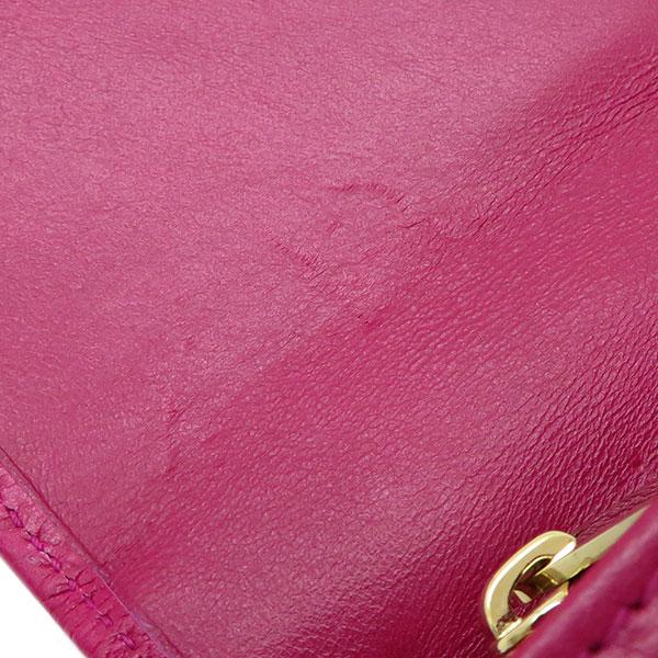 BVLGARI ブルガリ 長財布 六角形ロゴ ウォレット ピンク レザー