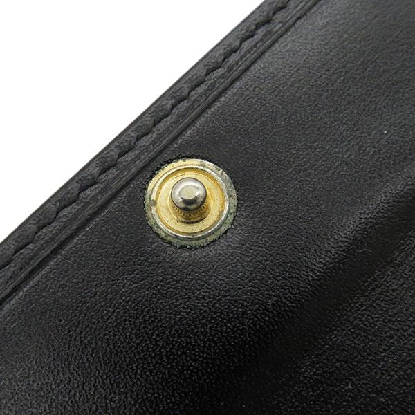 Cartier（カルティエ） 二つ折り財布 パシャ ドゥ ブラック レザー 黒