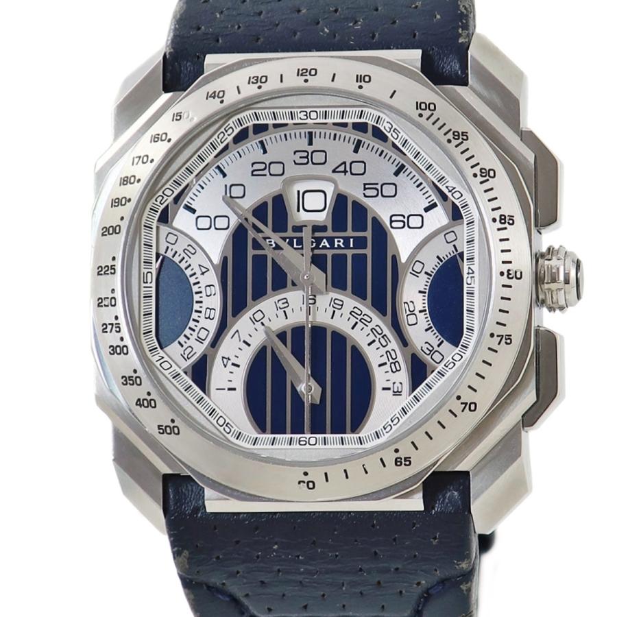 BVLGARI ブルガリ ×MASERATI ジェラルドジェンタ オクト マセラティ 自動巻き 腕時計 シルバー BGO45C3SLDCHQR BVLGARI（ブルガリ） 【3年保証】 ジェラルドジェンタ オクト