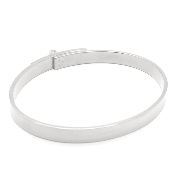 HERMES エルメス バングル ケリー PM ブレスレット ホワイト HERMES エルメス バングル ケリー PM ブレスレット ホワイト