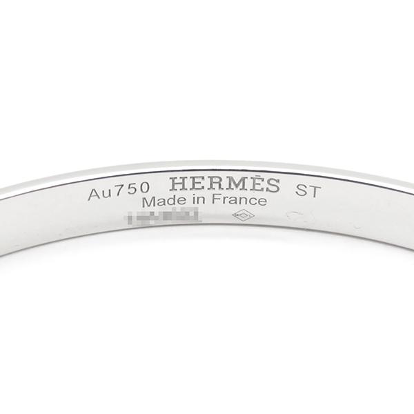 HERMES エルメス バングル ケリー PM ブレスレット ホワイト HERMES エルメス バングル ケリー PM ブレスレット ホワイト