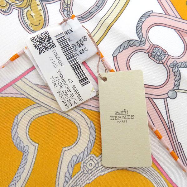 HERMES / エルメス/ガヴロッシュ45/spring remix/スカーフ/シルク/ベージュ/レディース HERMES エルメス スカーフ ガヴロッシュ45 カレ45 シルク ホワイト