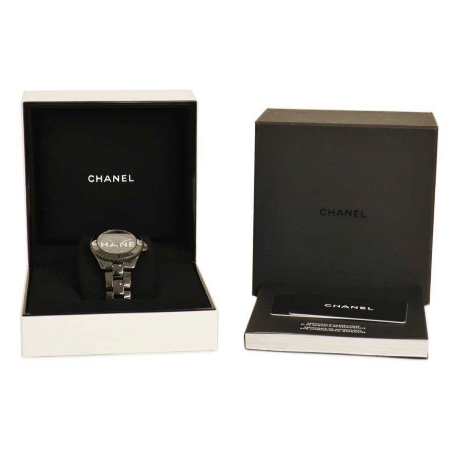 J12 【3年保証】 シャネル ウォンテッド ドゥ H7418 黒 CHANEL