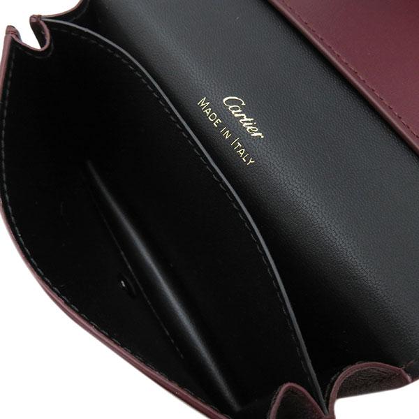 Cartier カルティエ 名刺入れ ガーランド カードケース ボルドー Cartier カルティエ 名刺入れ ガーランド カードケース ボルドー