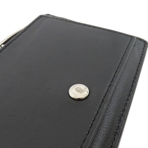 ボッテガヴェネタイントレチャートブラック レザー ケース BOTTEGA VENETA ボッテガヴェネタ カードケース イントレ