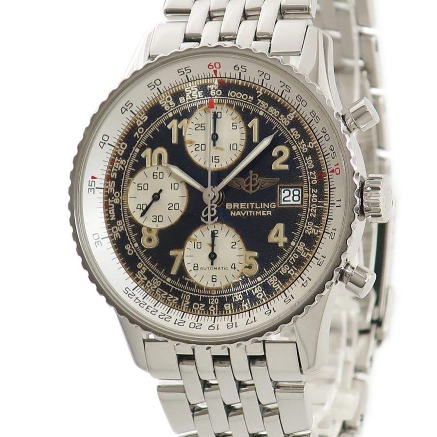 手数料差額値引★BREITLING ブライトリング オールドナビタイマー A13022 メンズ SS 腕時計 自動巻き ネイビー文字盤 Aランク ★ ナビタイマー 【3年保証】 ブライトリング オールドナビタイマー