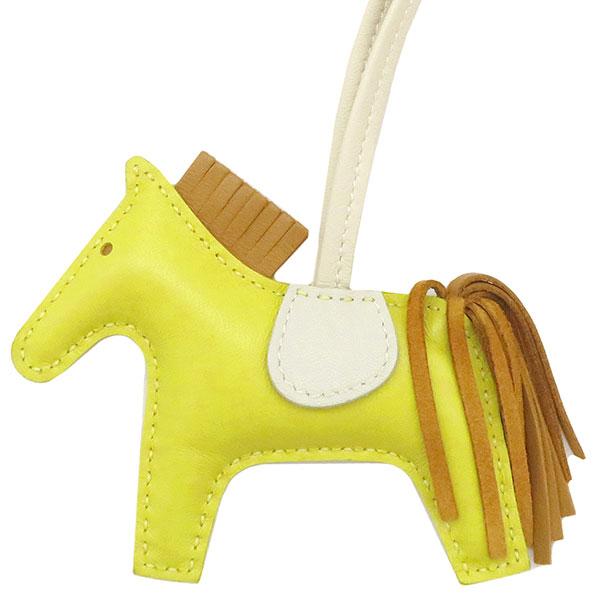 HERMES（エルメス） バッグチャーム ロデオPM イエロー 馬モチーフ