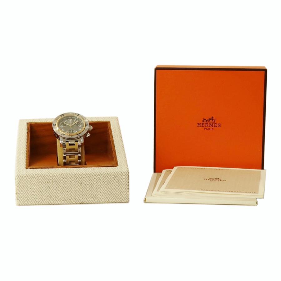 HERMES 【3年保証】 エルメス クリッパー ダイバー クロノグラフ