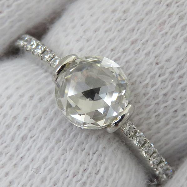 ギメル リング 指輪 ローズカット ダイヤ プラチナシルバー