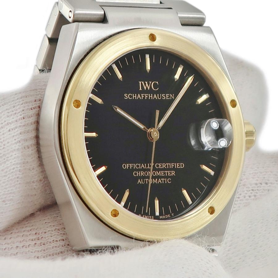 インヂュニア 【3年保証】 IWC IW352104 3521-004 K18YG×SS コンビ 黒