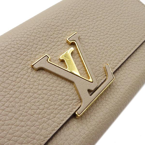 LOUIS VUITTON(ルイヴィトン) 長財布 カプシーヌ ポルトフォイユカプシーヌ M61249 ガレ イニシャル刻印 レザー 高級感☆ルイヴィトン ポルトフォイユ・カプシーヌ 長財布 黒 (Louis
