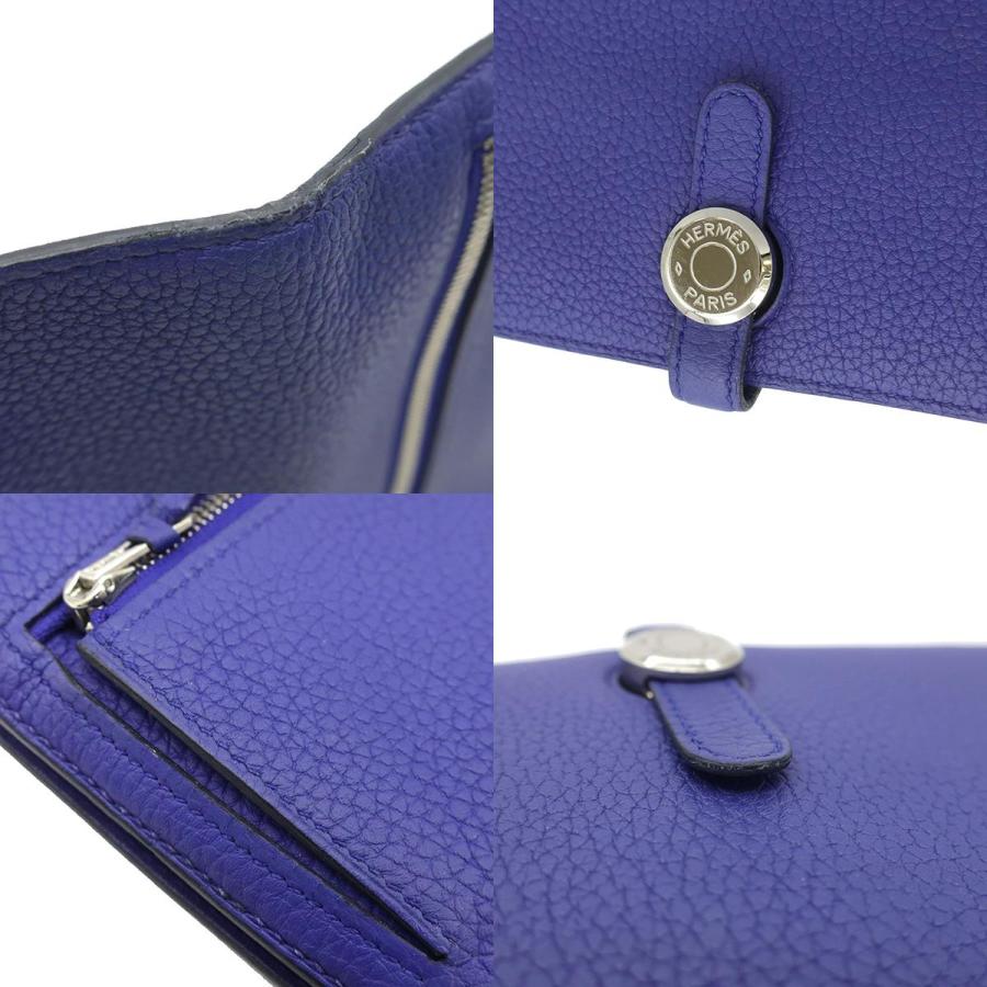 HERMES（エルメス） 長財布 ドゴンロング ドゴンレクトヴェルソ ブルー