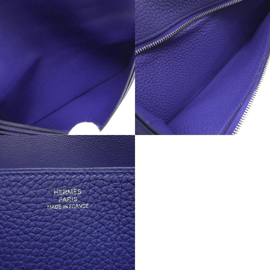 HERMES（エルメス） 長財布 ドゴンロング ドゴンレクトヴェルソ ブルー