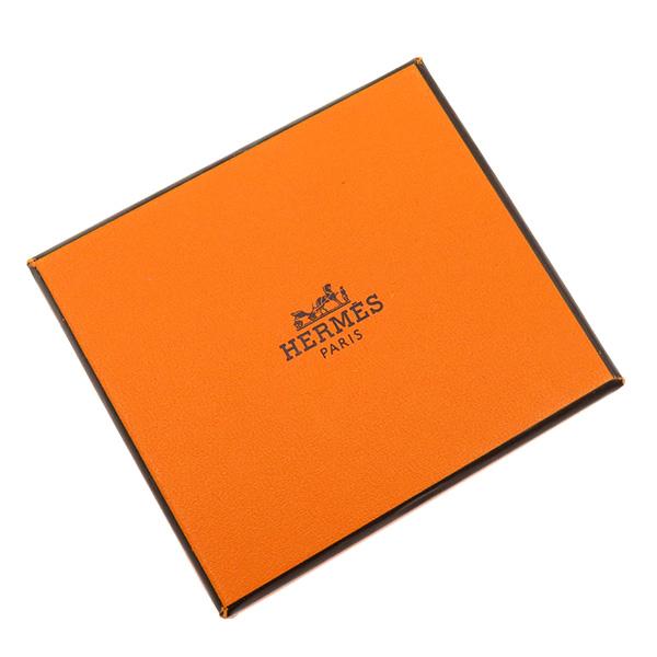 HERMES エルメス グローブホルダー ノマド オレンジ リザード メタル 