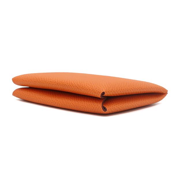 HERMES（エルメス） カードケース カルヴィ ヴェルソ オレンジ 