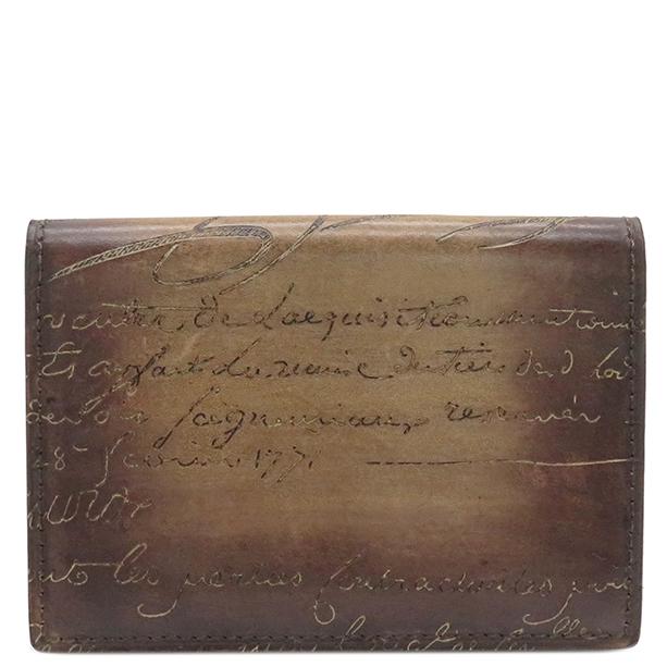 ベルルッティ　名刺入れ　ビジネスカードホルダー　インブイア　ブラウン Berluti ベルルッティ 名刺入れ インブイア カードホルダー