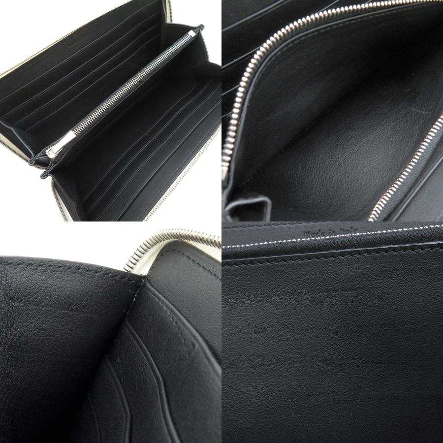 CELINE セリーヌ 長財布 パンチング ジップウォレット ホワイト レザー 