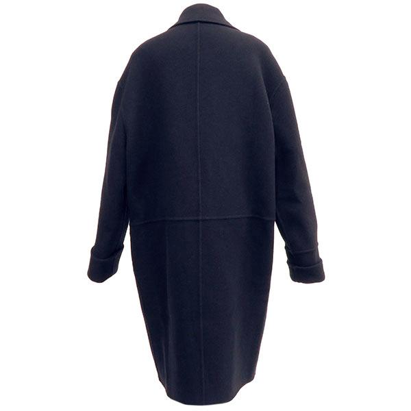 LOEWE（ロエベ） コート ダブルブレスト ネイビー ウール カシミヤ 