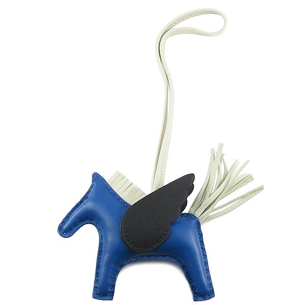 HERMES（エルメス） バッグチャーム ロデオPM ペガサス ブルーフランス