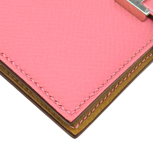 HERMES エルメス 二つ折り財布 ベアンコンパクト ローズ HERMES エルメス 二つ折り財布 ベアンコンパクト ローズ