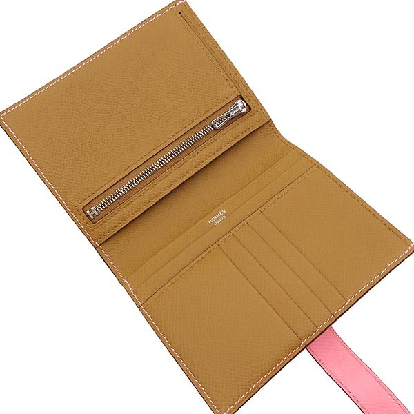HERMES エルメス 二つ折り財布 ベアンコンパクト ローズ HERMES エルメス 二つ折り財布 ベアンコンパクト ローズ