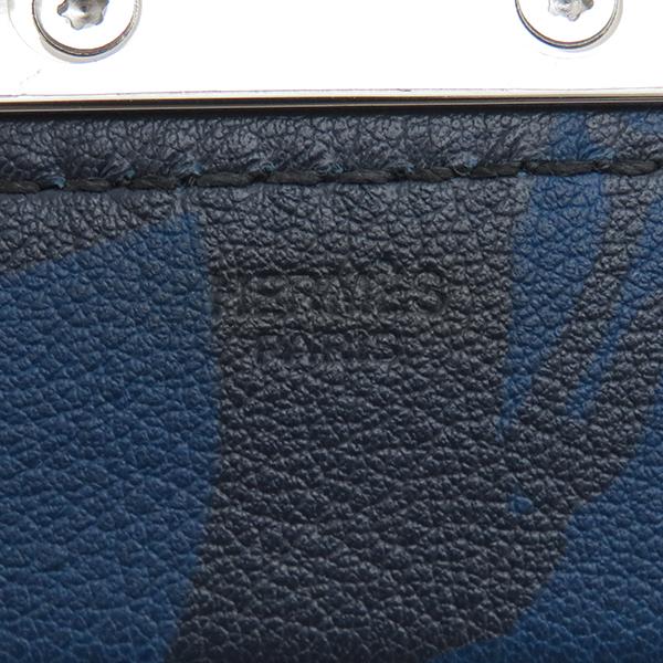 ハート型　ネイビー ブラック　エルメス　美品 HERMES（エルメス） ネックレス ネイビー×ブラック ヴォースイフト