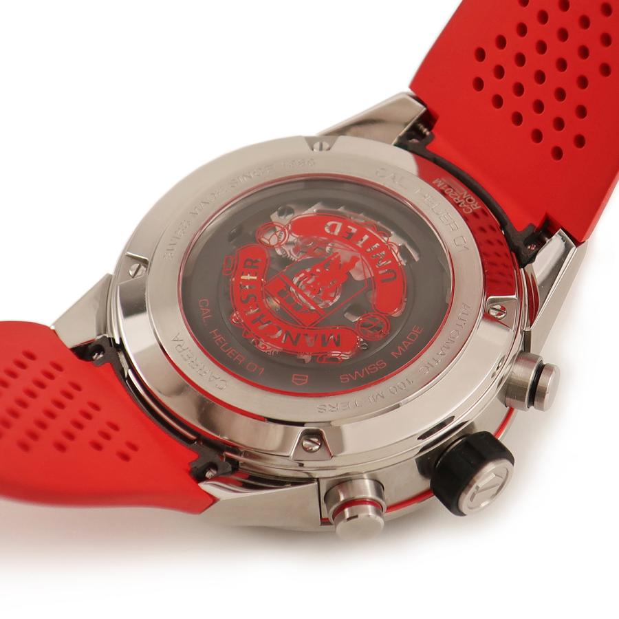 【3年保証】 タグホイヤー カレラ ホイヤー01 クロノグラフ マンチェスターユナイテッド CAR201M.FT6156 赤 自動巻き メンズ 腕時計｜ibe7171｜02