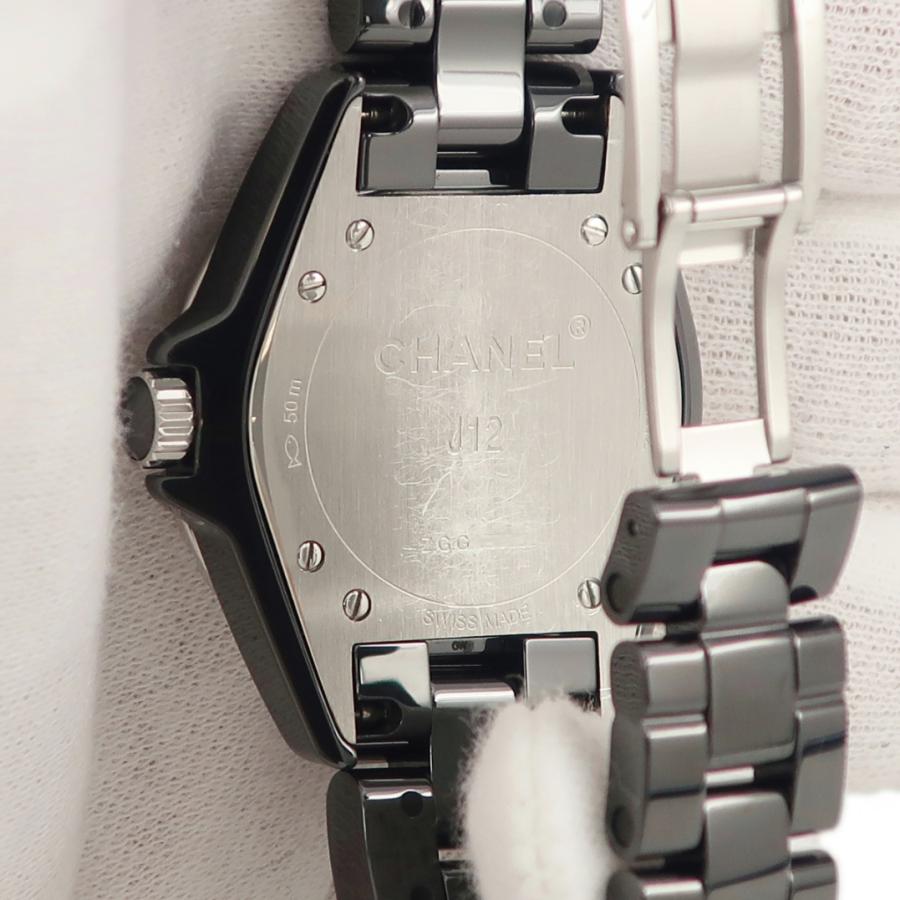 【3年保証】 シャネル J12 H3108 純正ダイヤ 黒 クオーツ レディース ボーイズ 腕時計｜ibe7171｜04