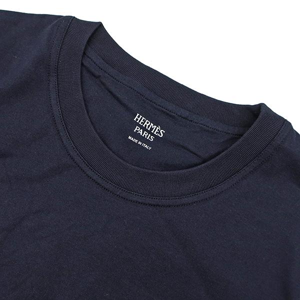 HERMES（エルメス） 半袖Tシャツ エンブロイダリー Tシャツ コットン 