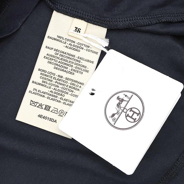 HERMES（エルメス） 半袖Tシャツ エンブロイダリー Tシャツ コットン 